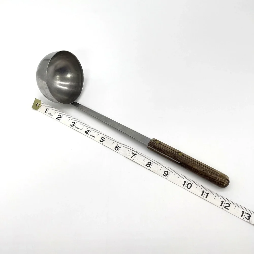 Vintage‎ Marcrest Warranted Quality Soup Ladle Stainless Steel Wood Handle USA